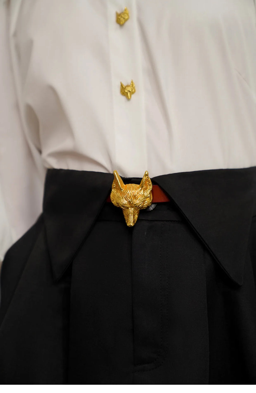 Fox Head Alloy Leather Belt – Biutefou