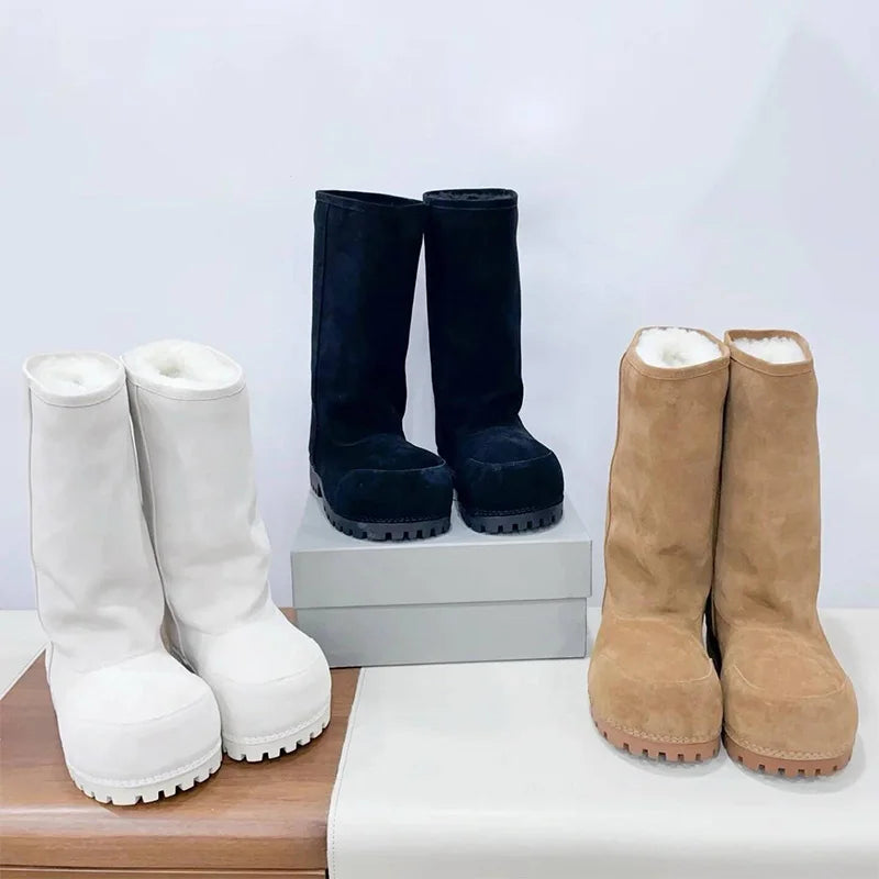 Snow Boots – Platform, Warm Cotton Lined Winter Boots 2025