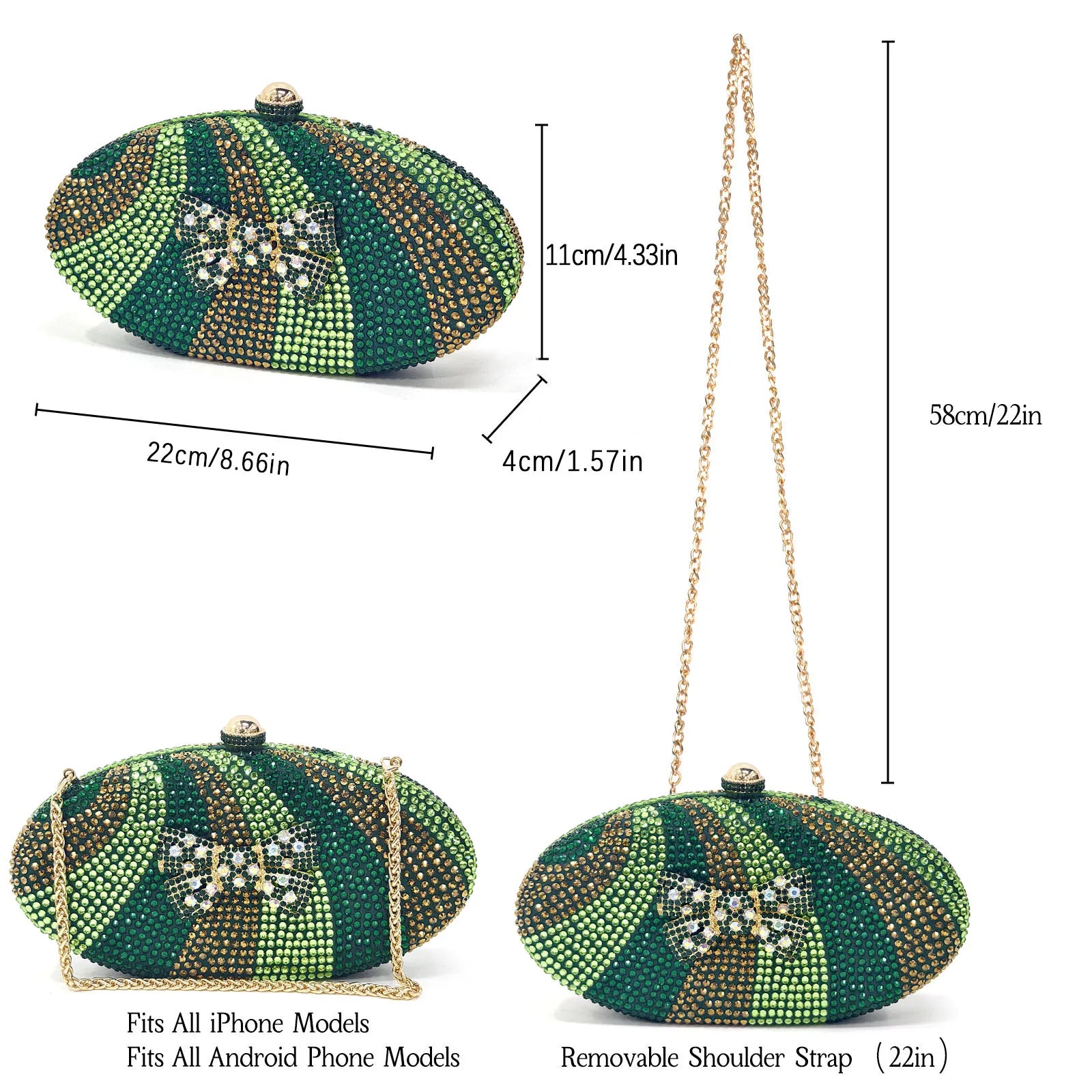 Rhinestone Heels & Handbag Set – Elegant Party Collection