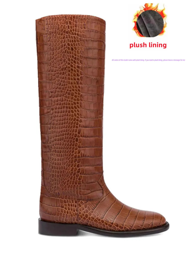 Knee-High Flat Boots – 2025 Autumn/Winter