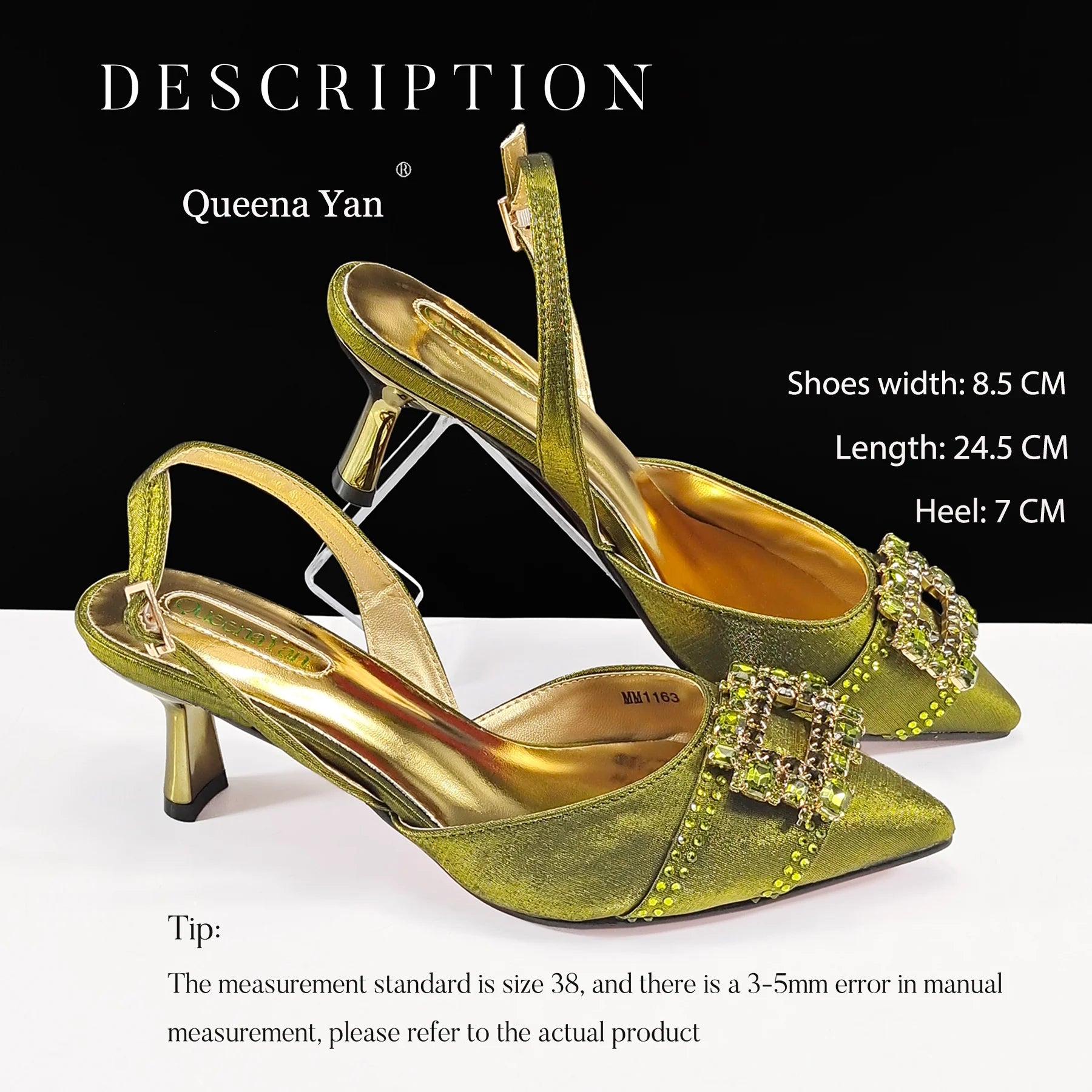 Marrakchi Block Heels & Rhinestone Bag Set – Elegant Party Collection