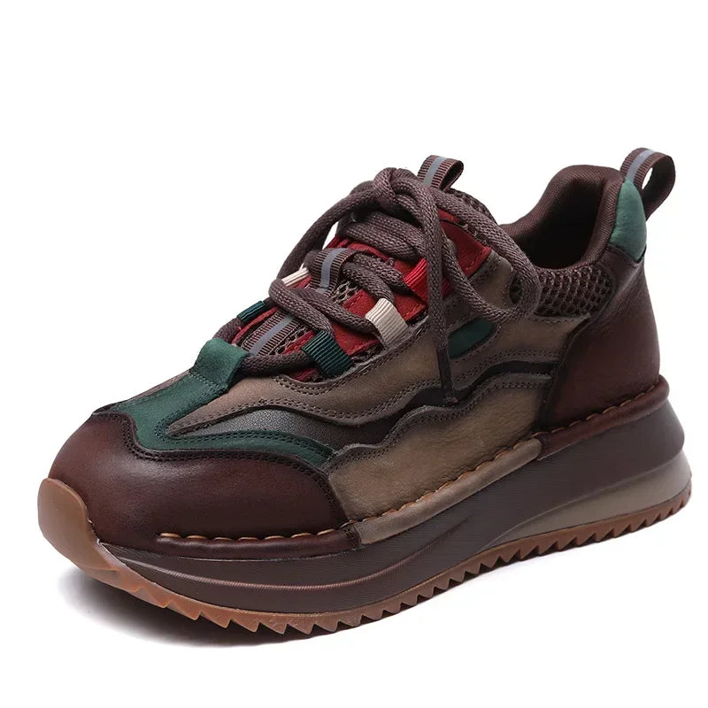 Koznoy Genuine Cow Suede Ankle Sneakers