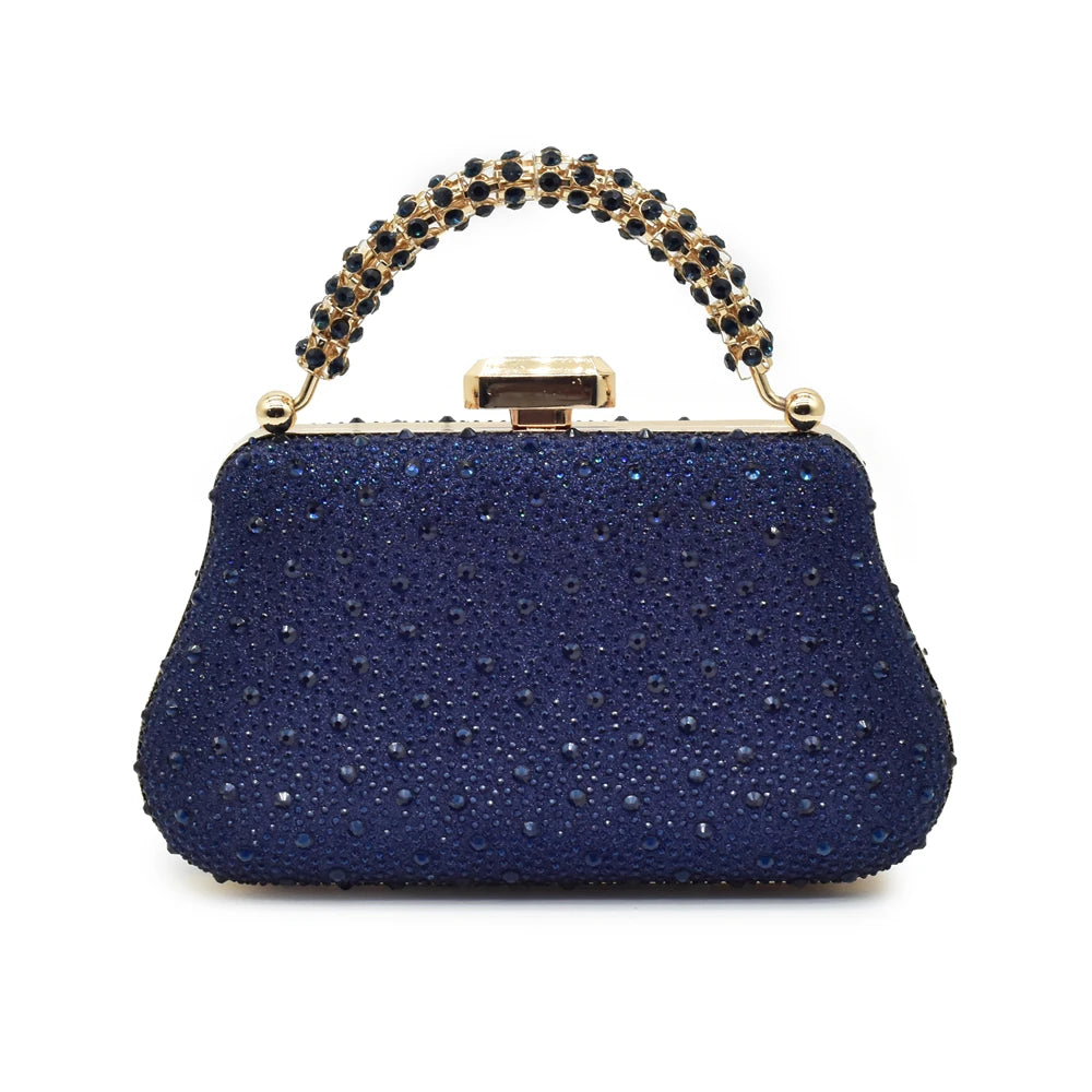 Marrakchi Luxury Women’s Shoe & Bag Set – Pointed Toe Rhinestone Pumps