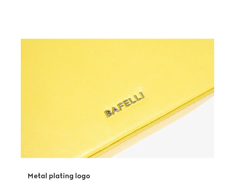 Boxy Leather Evening Handbag by Bafelli