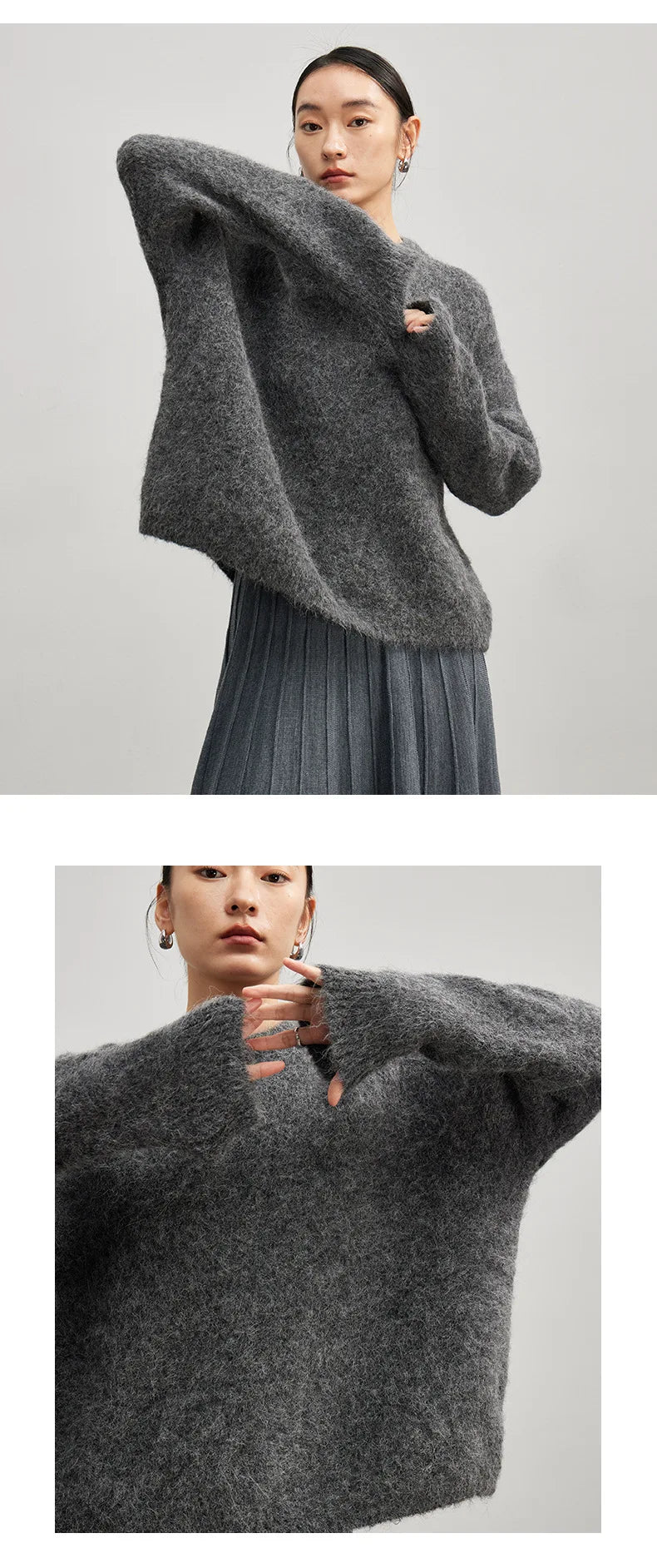 Warm Alpaca Pullover for Women – Fall/Winter 2025