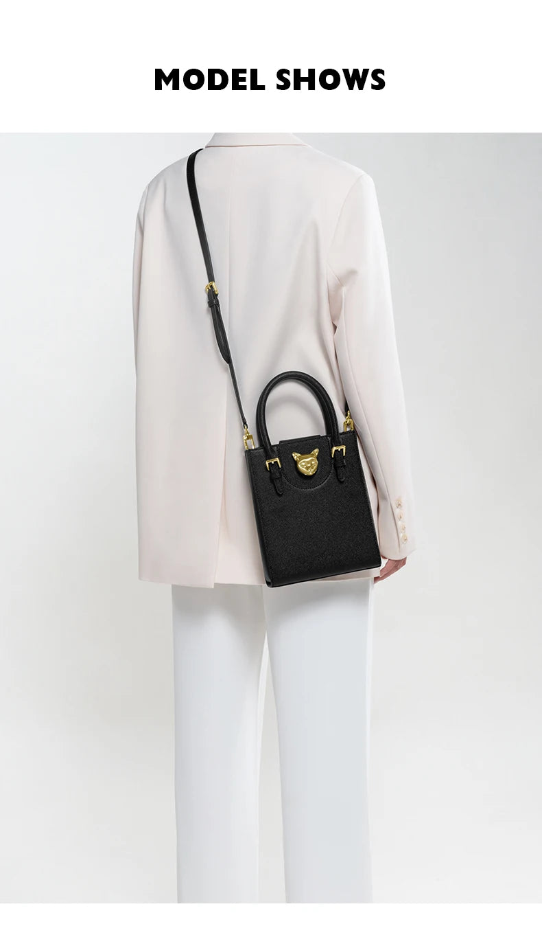 BAFELLI Mini Tote – Luxury Cat Shoulder Crossbody Bag