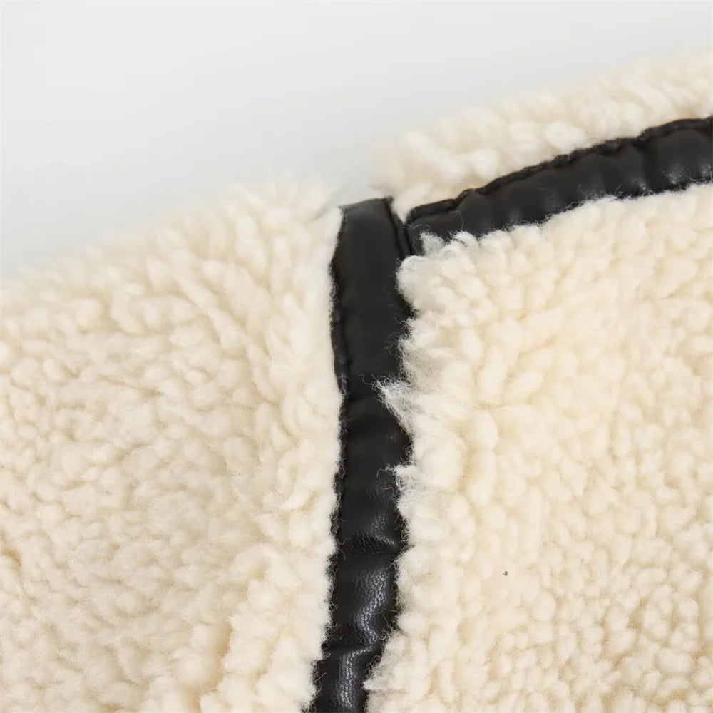 RARF Faux Fur Motorcycle Jacket – European & American Style