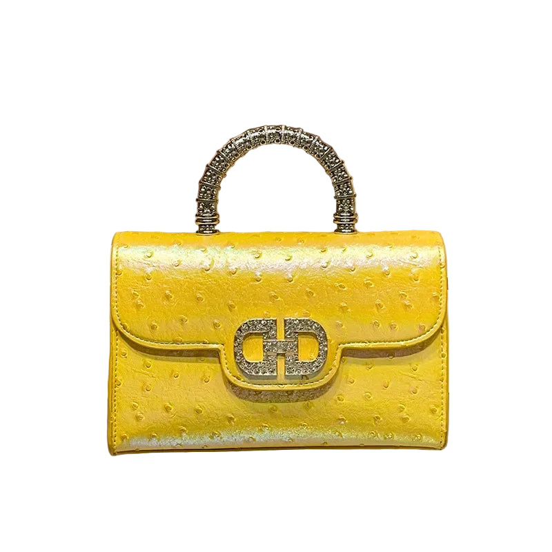 Lamia Ostrich Pattern Shoulder & Crossbody Bag