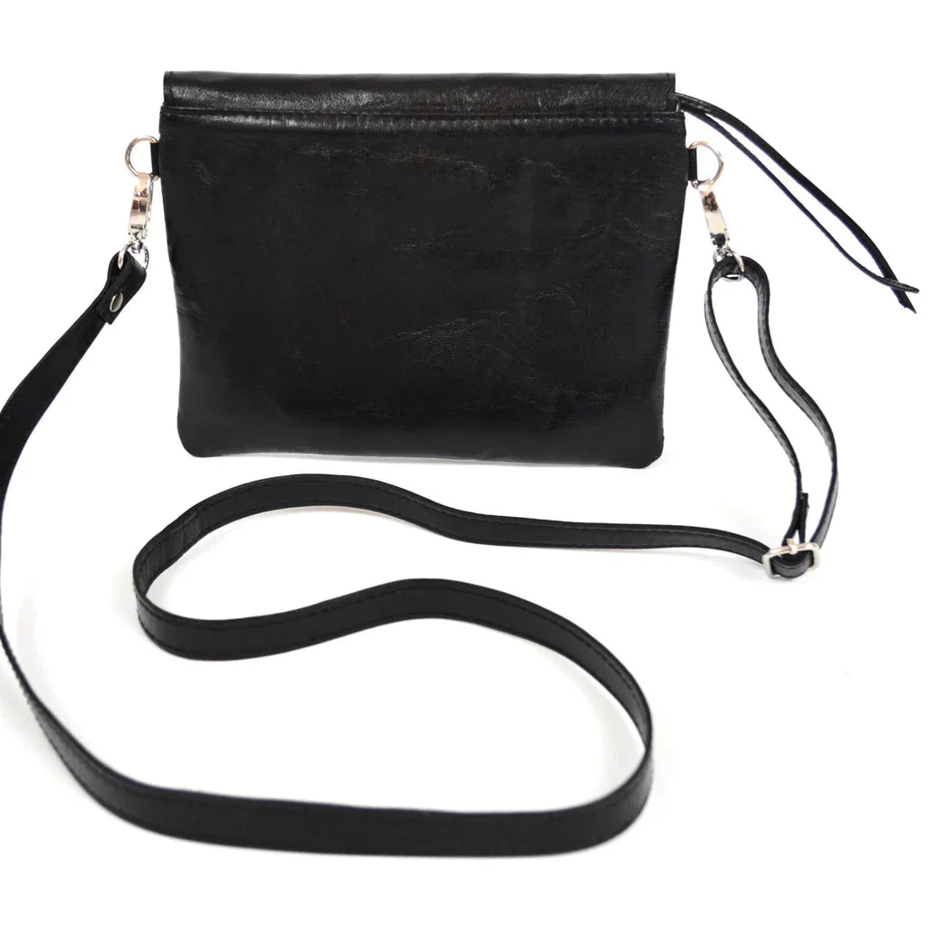 MARRAKCHI  Pochette en cuir Noir Marrakchi